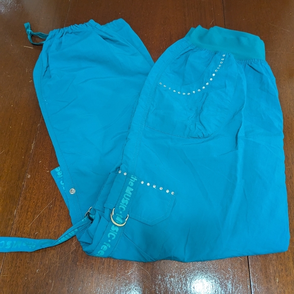 Zumba Teal Bling Cargo Pants - Picture 2 of 2